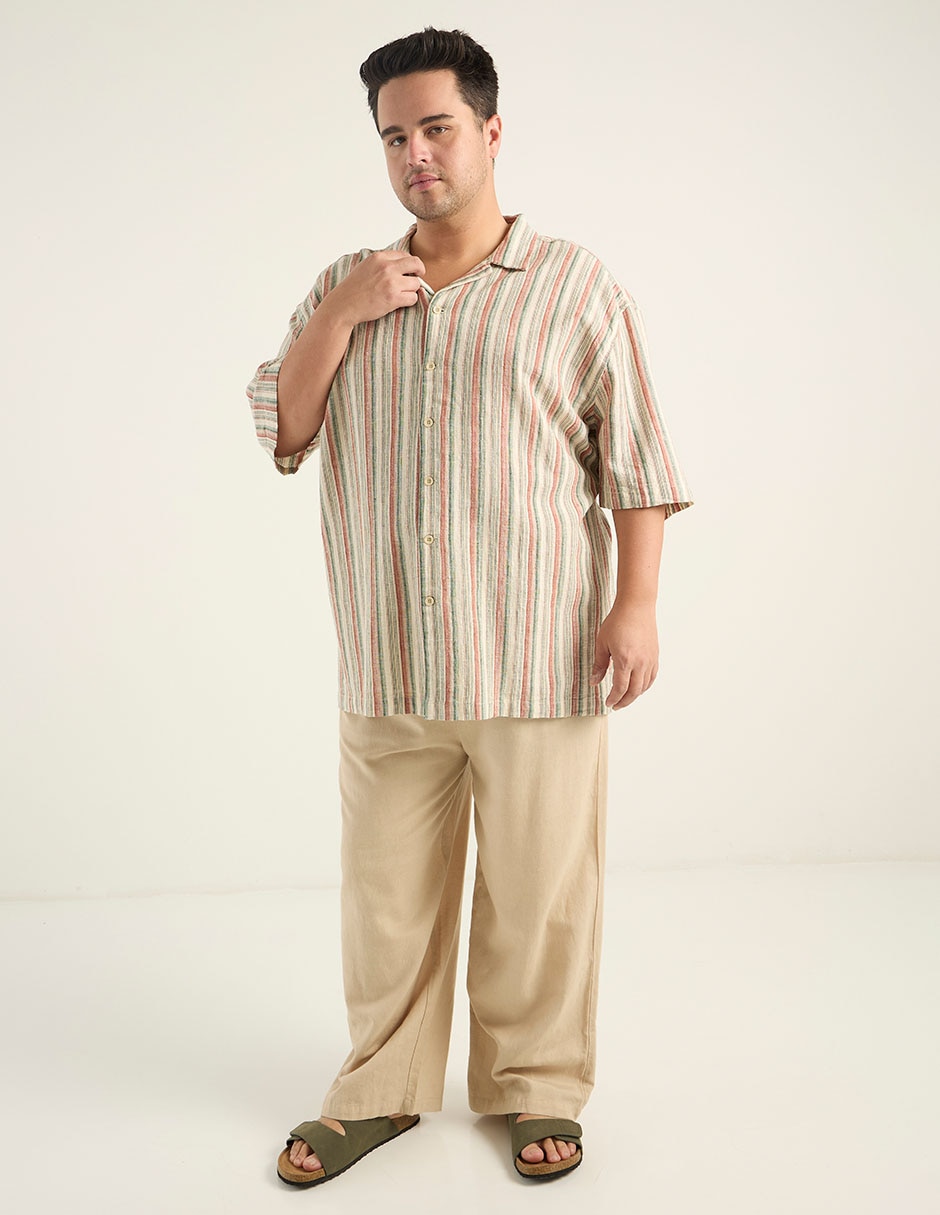 Camisa casual manga corta para hombre 4