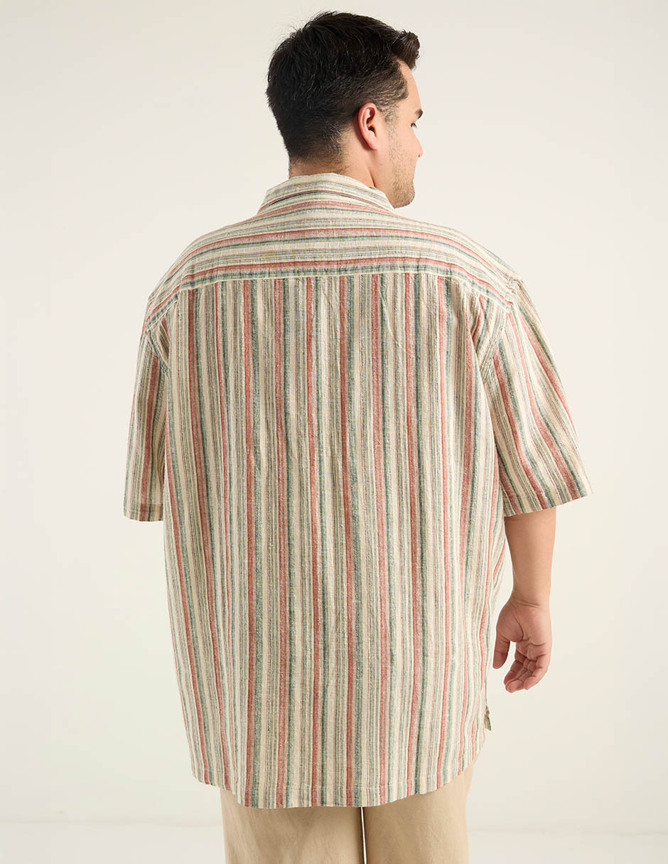 Camisa casual manga corta para hombre 6