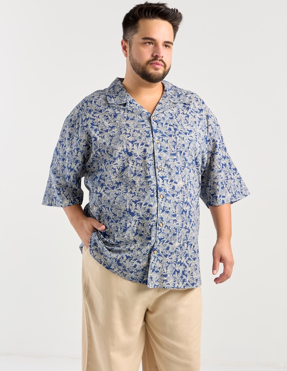 Camisa casual manga al codo para hombre Camisa casual manga al codo para hombre