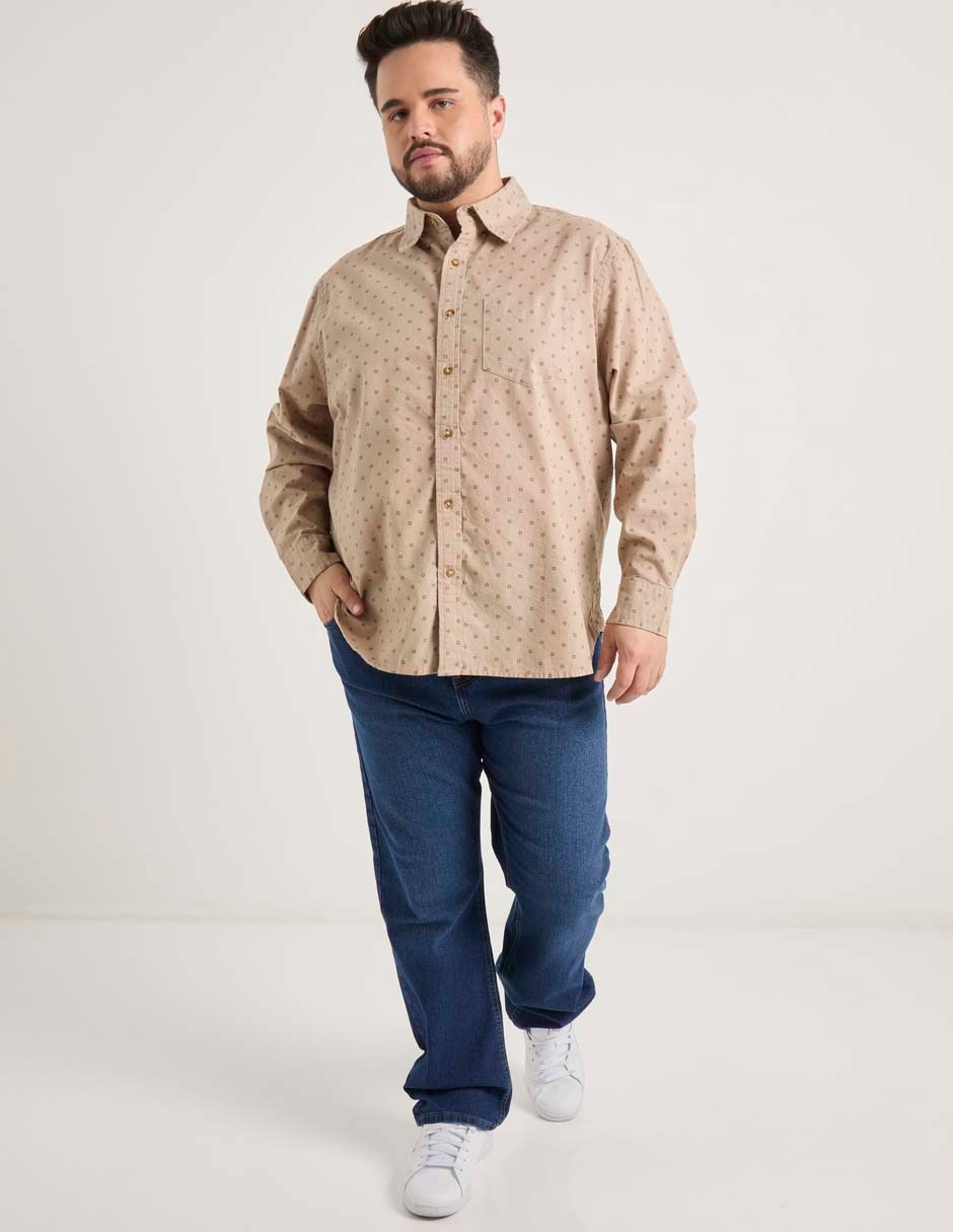 Jeans straight lavado medio para hombre 6