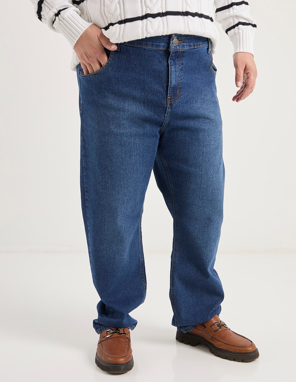 Jeans straight Weekend Plus lavado medio para hombre