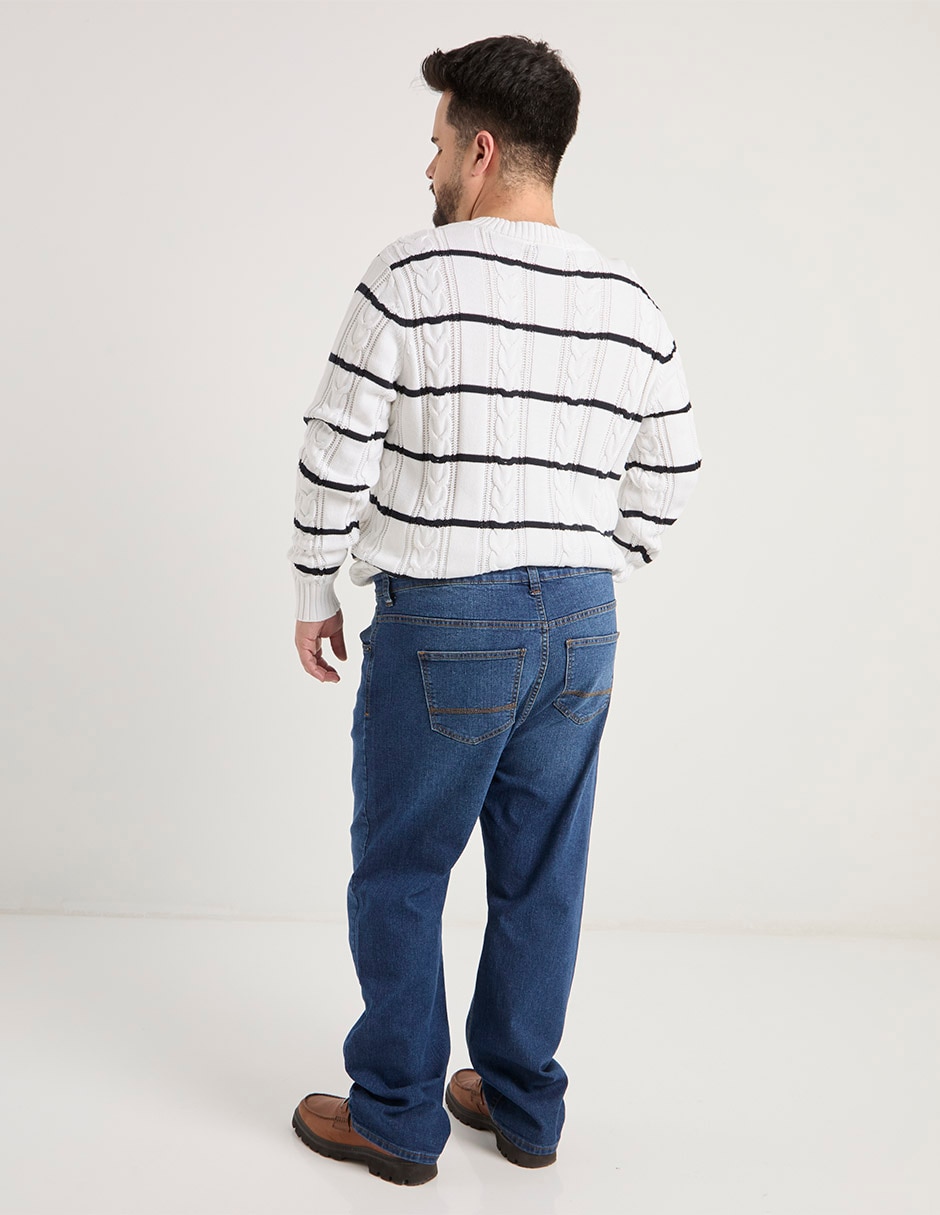 Jeans straight Weekend Plus lavado medio para hombre