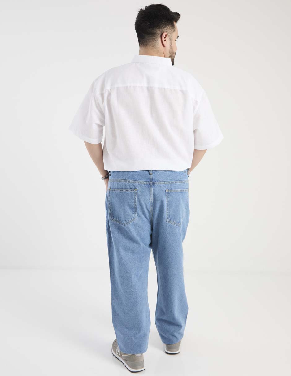 Jeans straight Weekend Plus lavado claro para hombre