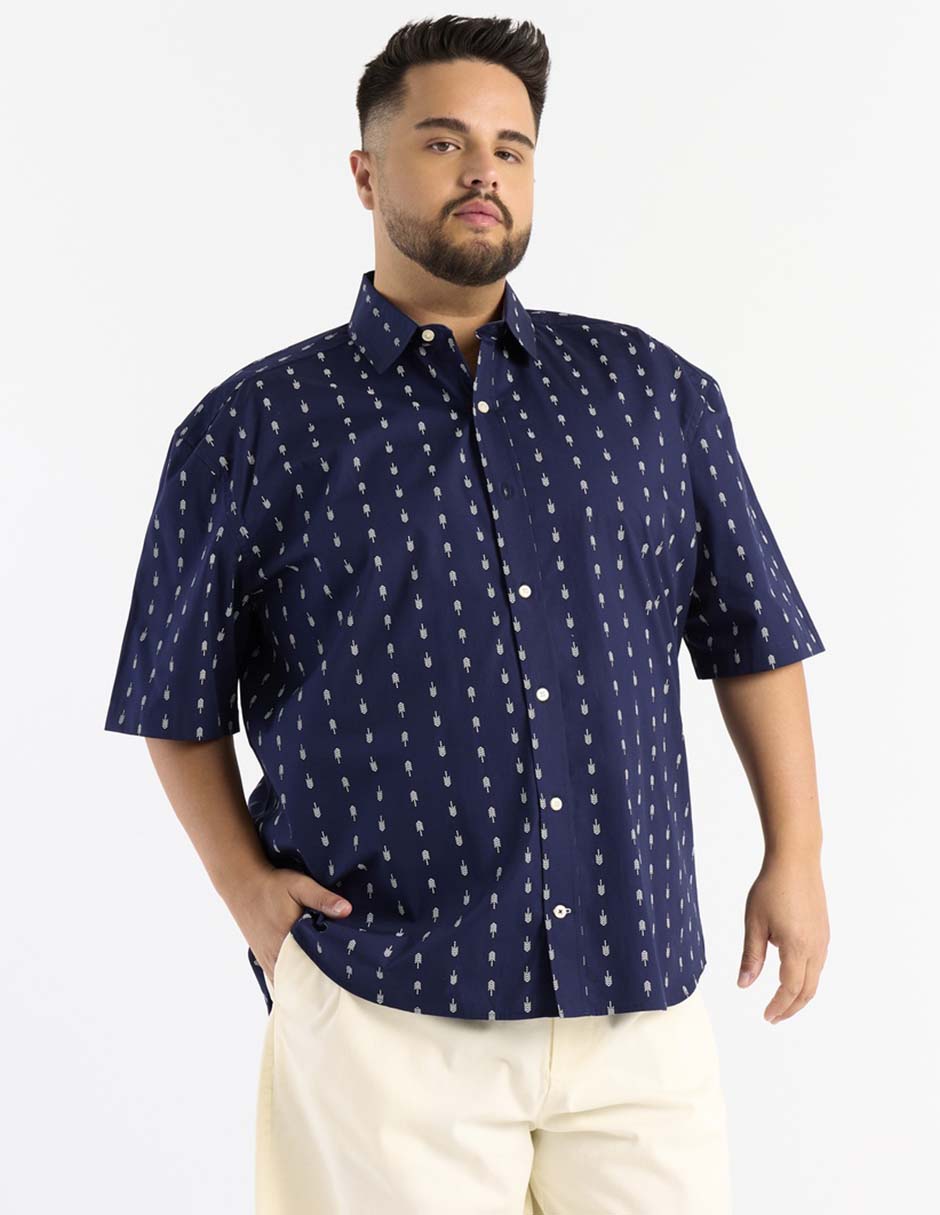 Camisa casual Weekend Plus manga corta para hombre