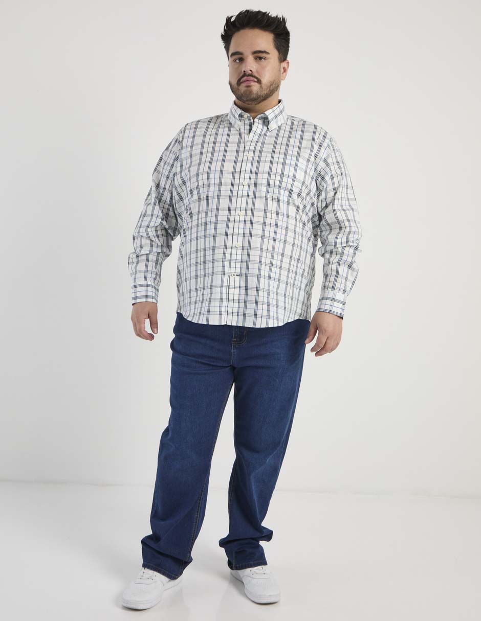 Camisa casual manga larga para hombre 4