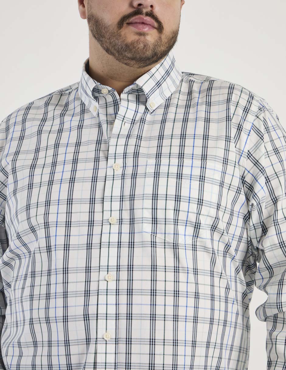 Camisa casual manga larga para hombre 3