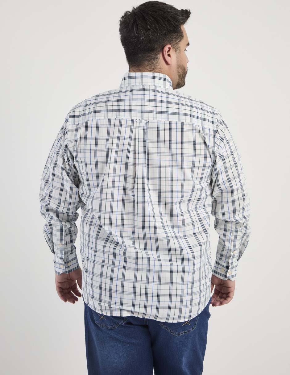 Camisa casual manga larga para hombre 6