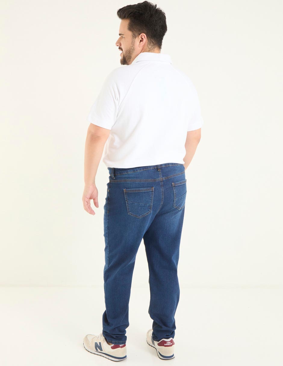Jeans slim deslavado para hombre 5