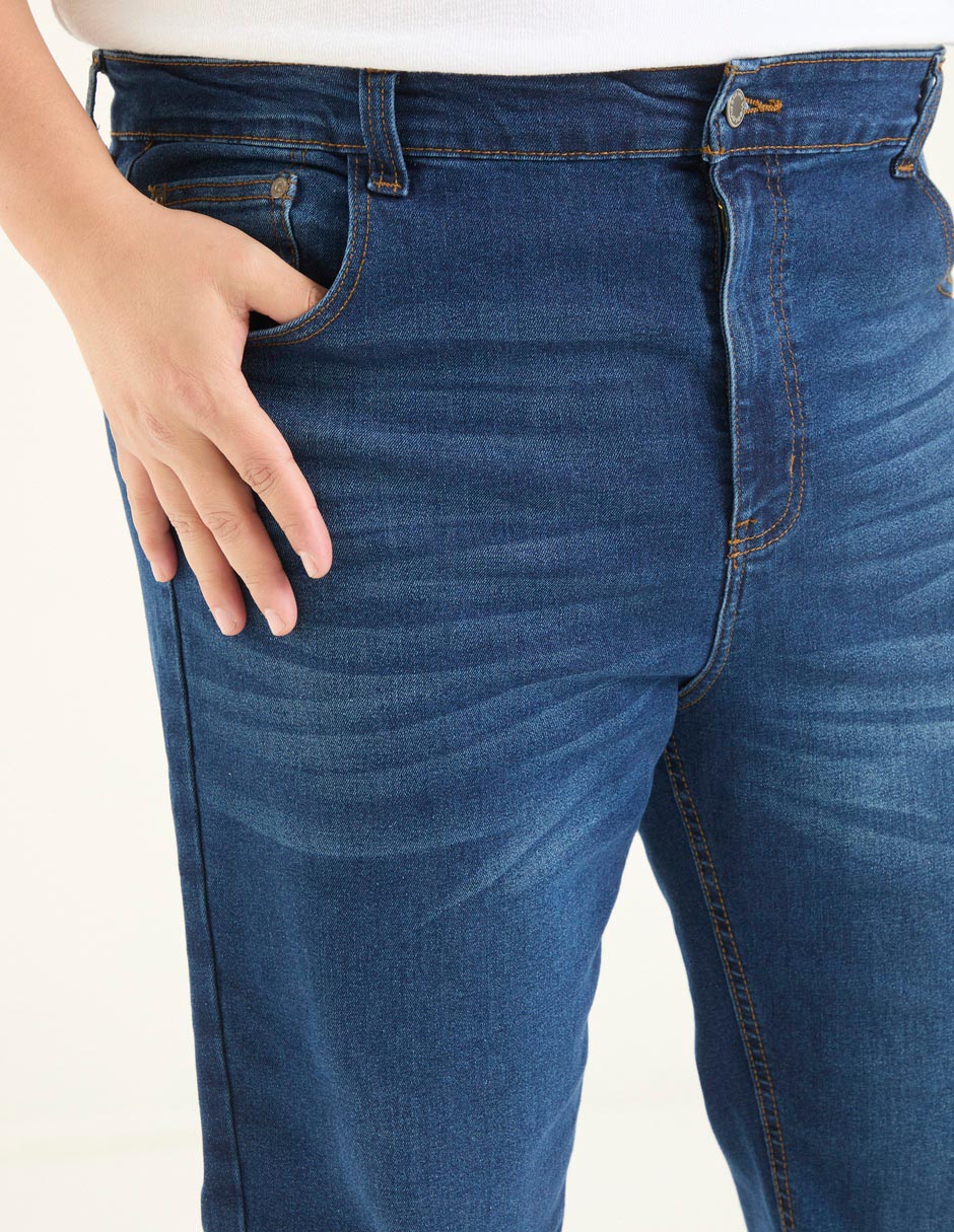 Jeans slim deslavado para hombre 7