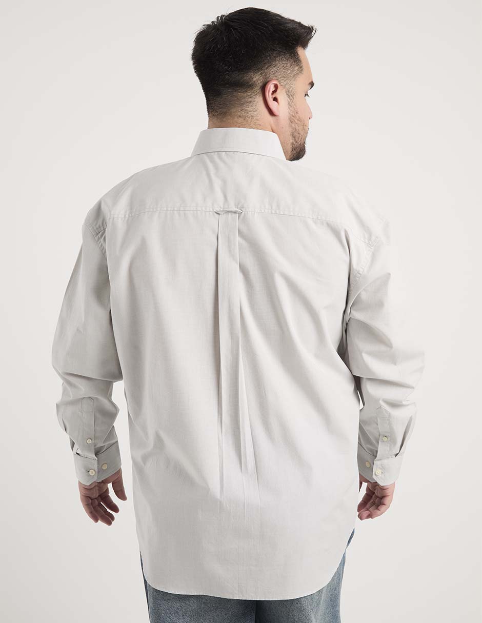 Camisa casual manga larga para hombre 6