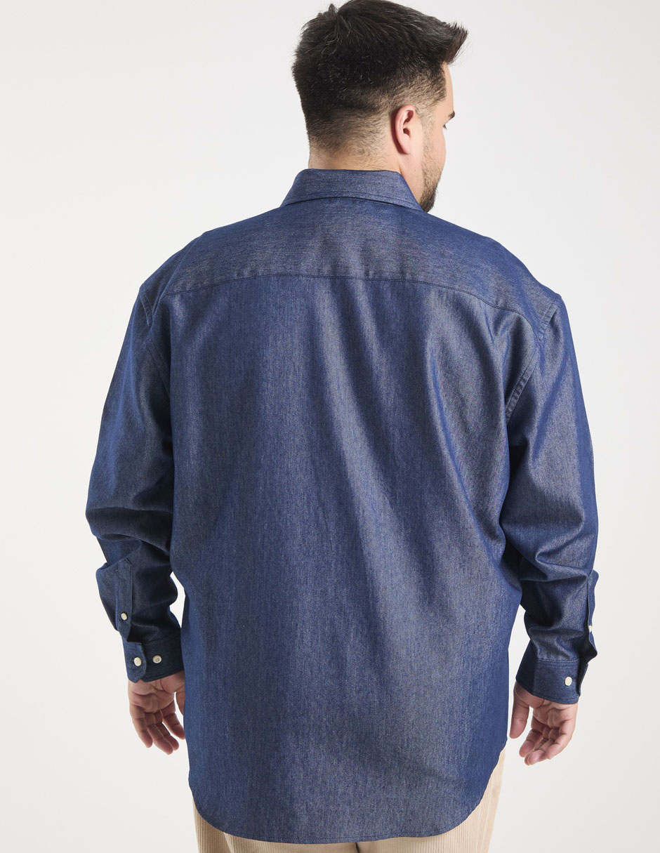 Camisa casual manga larga para hombre