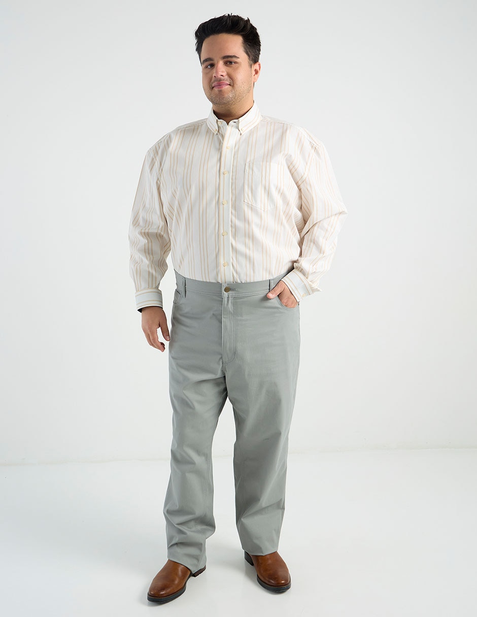 Camisa casual manga larga para hombre