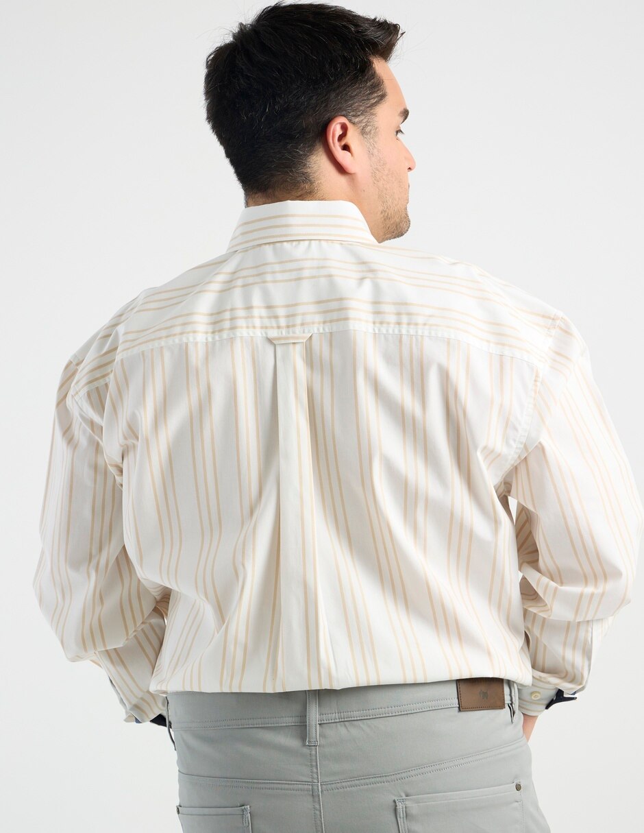Camisa casual manga larga para hombre 6