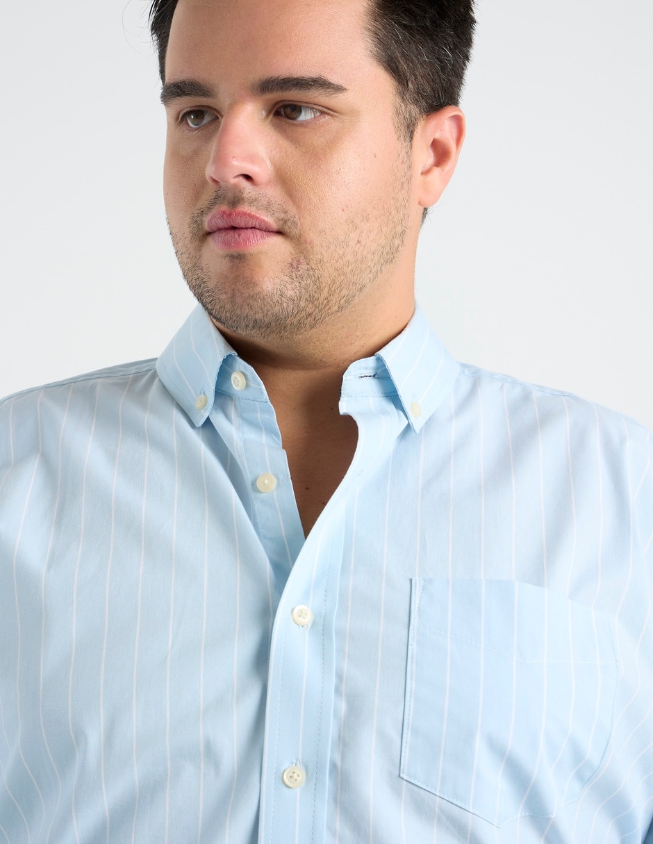 Camisa casual manga larga para hombre