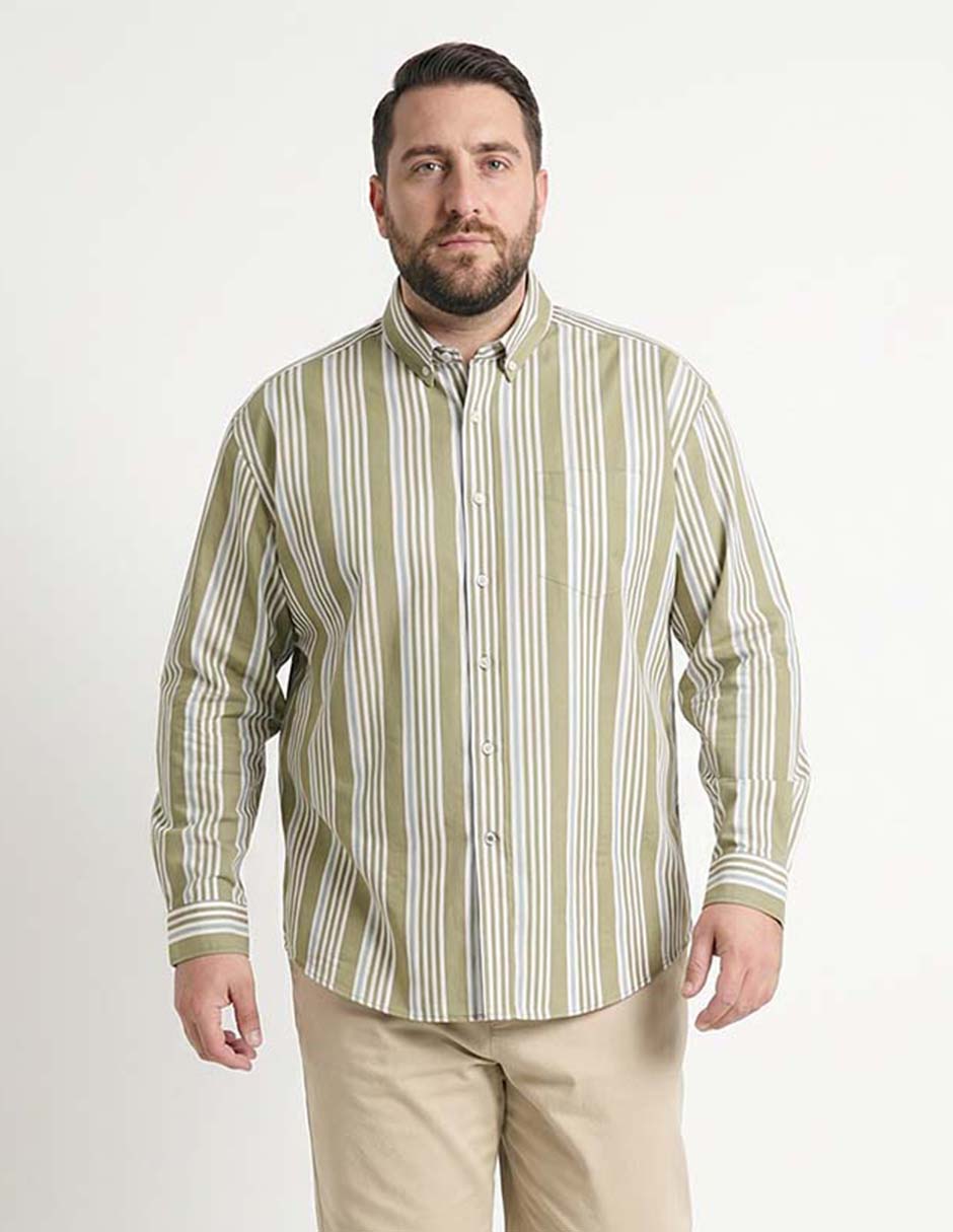 Camisa casual de algodón manga larga para hombre Camisa casual de algodón manga larga para hombre
