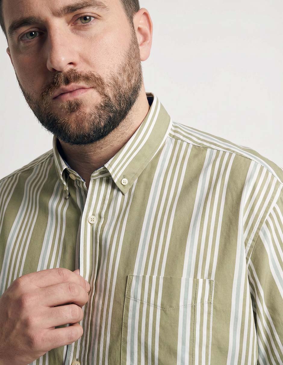 Camisa casual de algodón manga larga para hombre 3