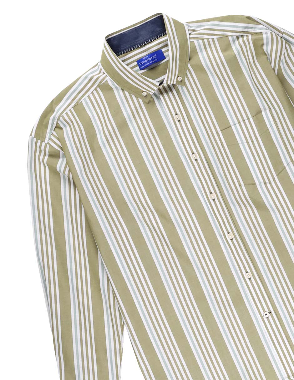 Camisa casual de algodón manga larga para hombre 2