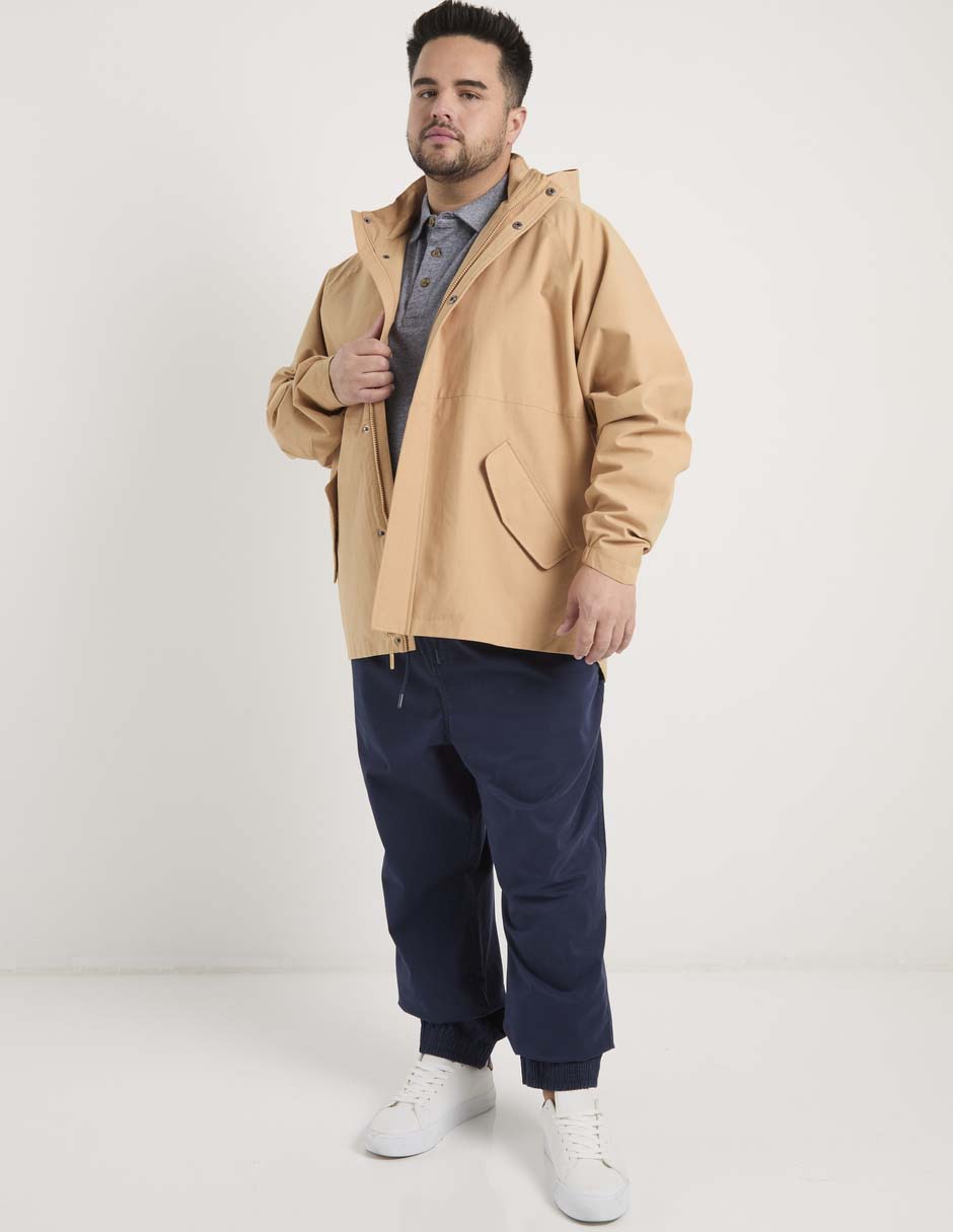Chamarra rompevientos con capucha para hombre 5