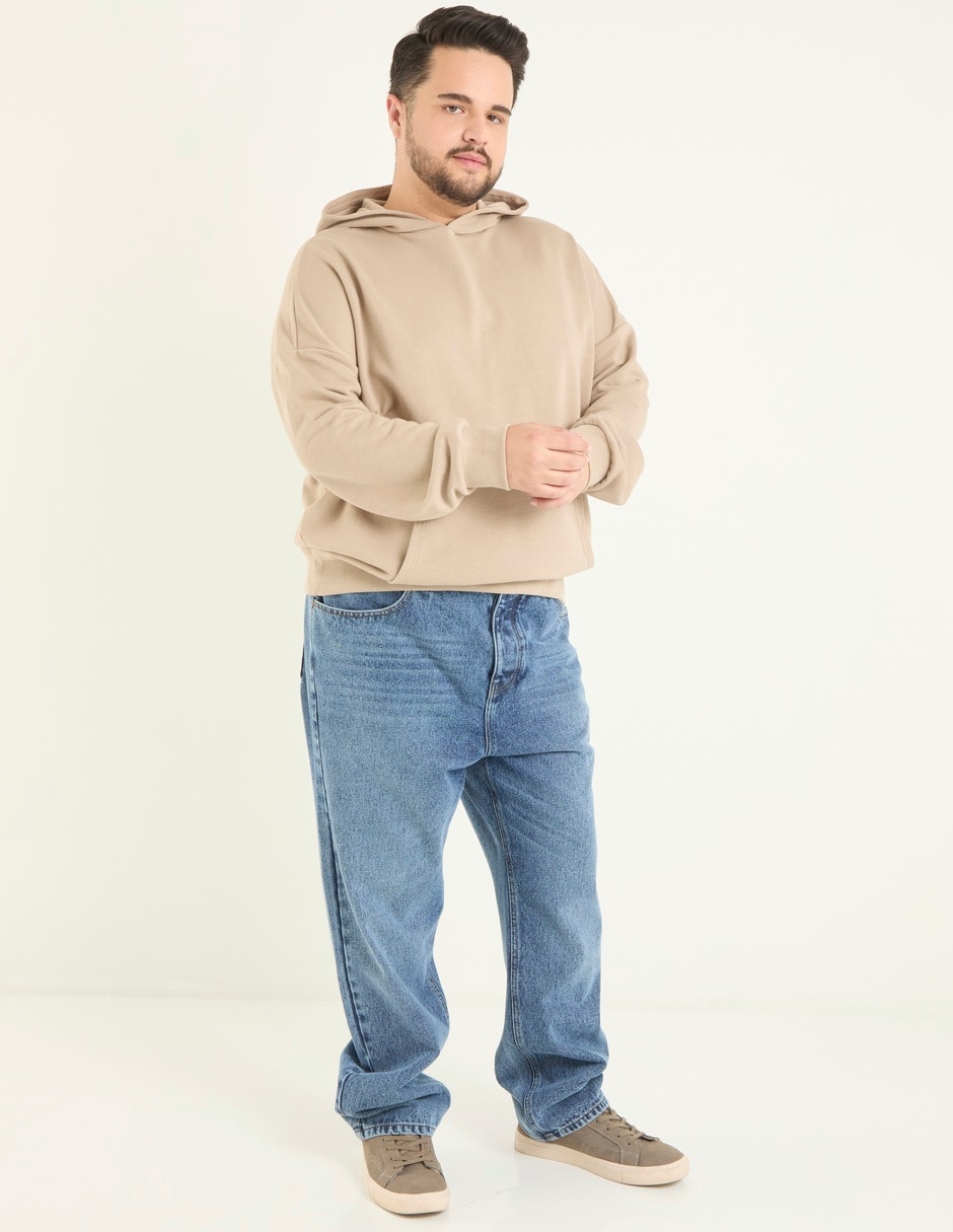 Jeans straight deslavado para hombre