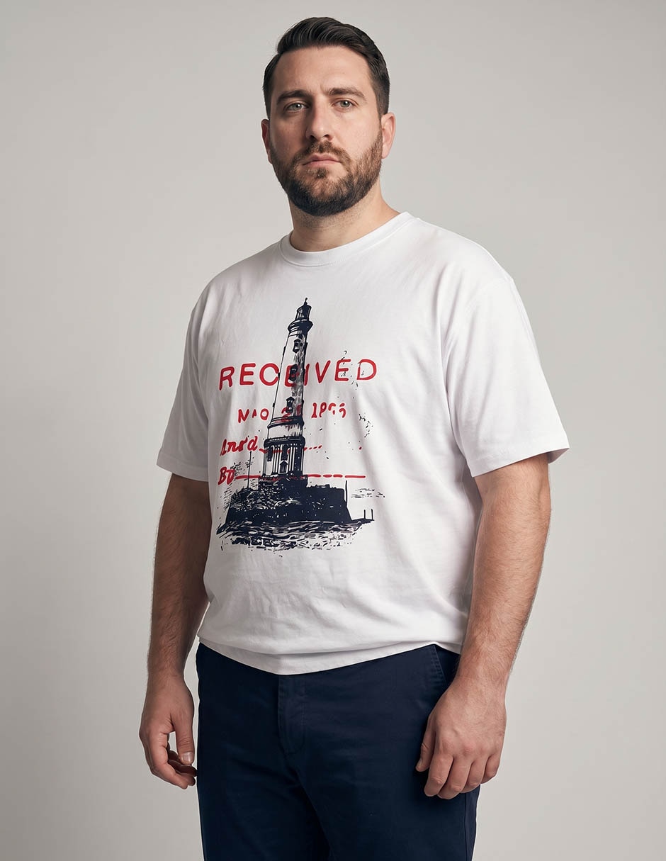 Playera cuello redondo para hombre