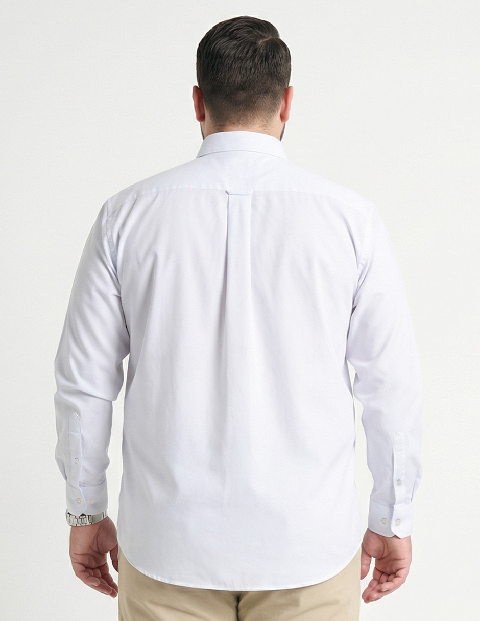 Camisa formal de algodón manga larga para hombre 5