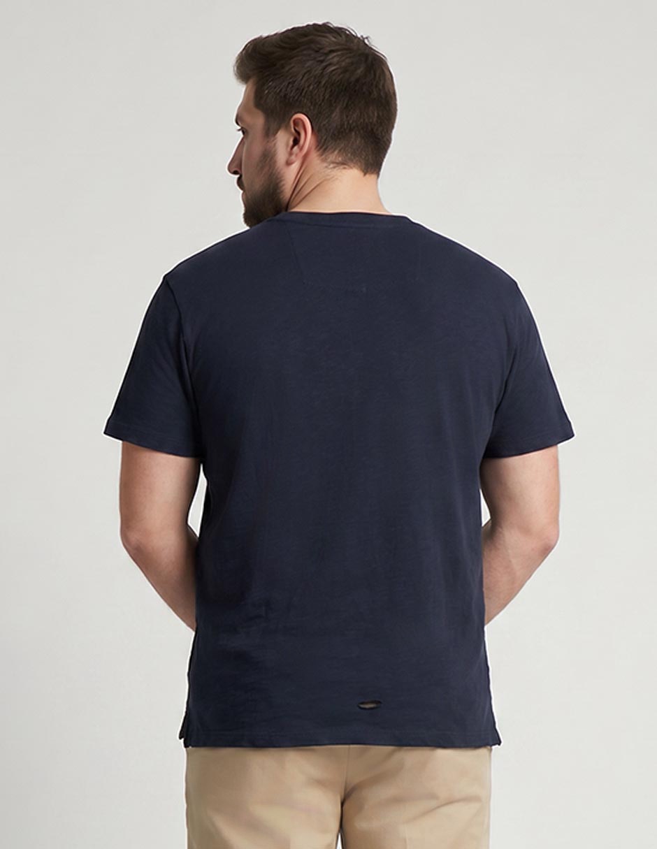 Playera cuello henley para hombre 3