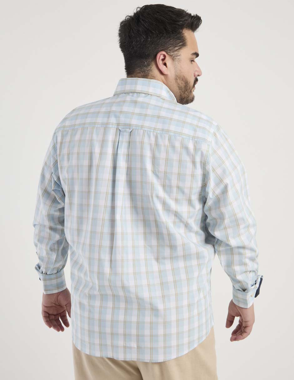 Camisa casual Weekend Plus manga larga para hombre