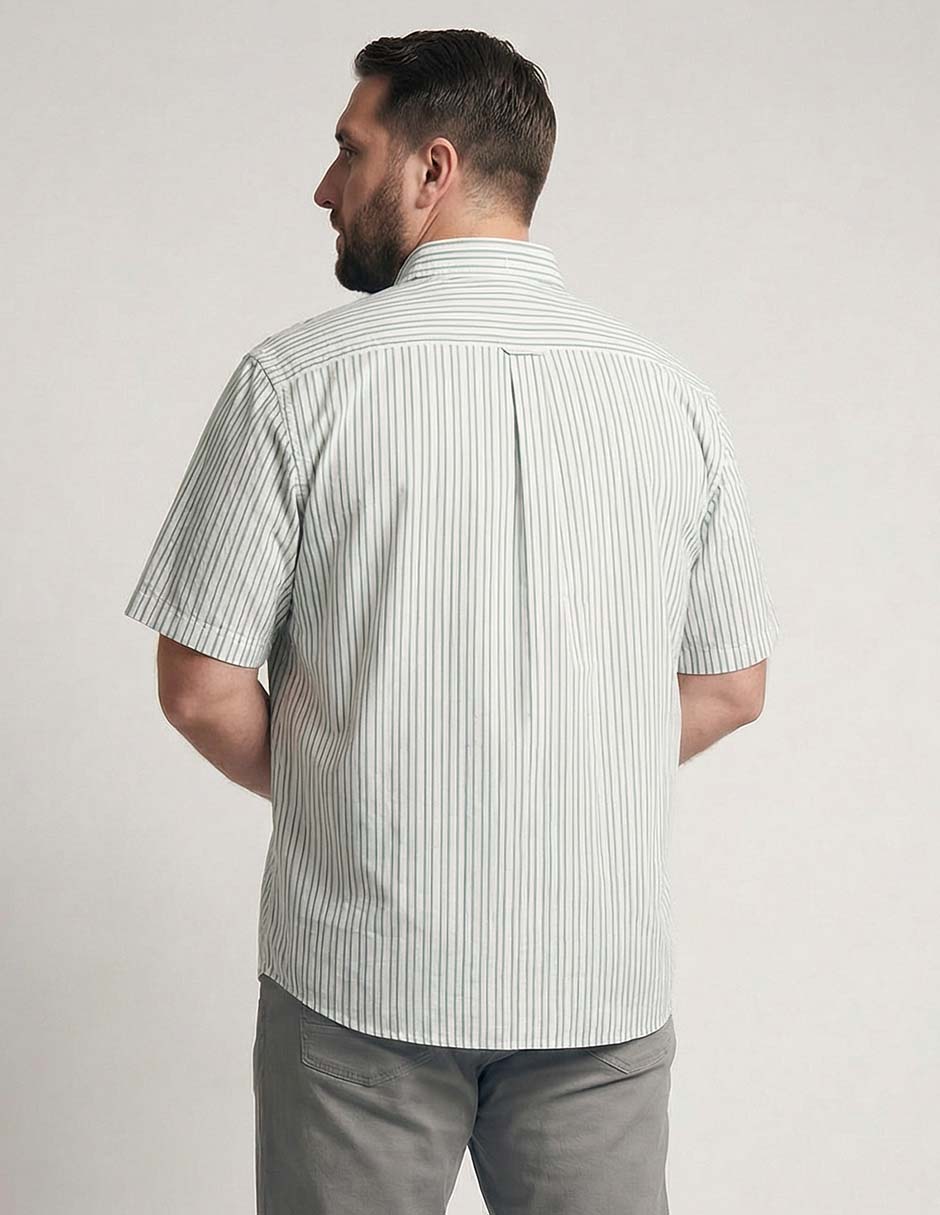 Camisa casual Puroego de algodón manga larga para hombre 5