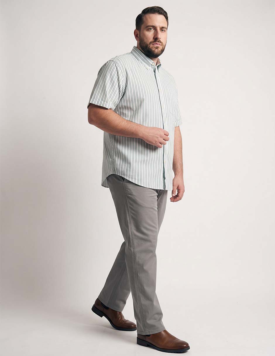Camisa casual Puroego de algodón manga larga para hombre 4