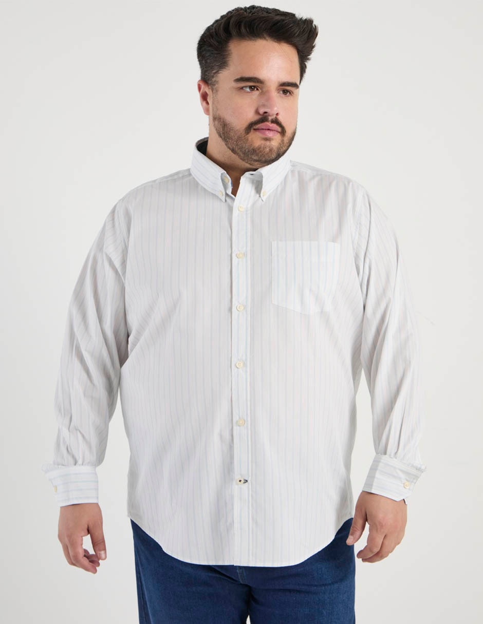 Camisa casual manga larga para hombre 5