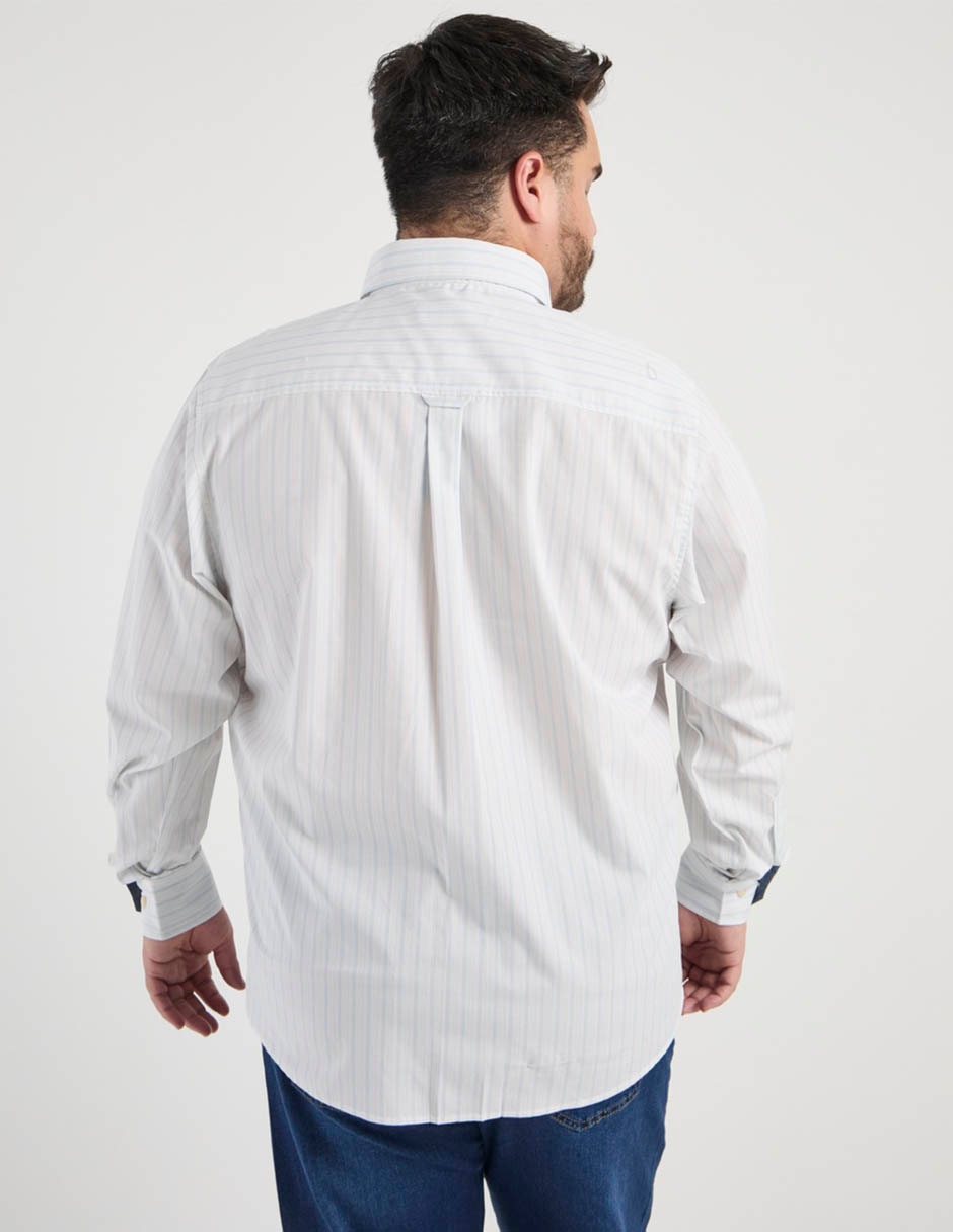 Camisa casual manga larga para hombre 6