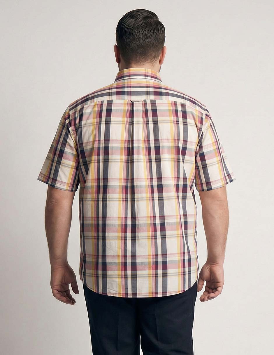 Camisa casual Weekend Plus manga corta para hombre