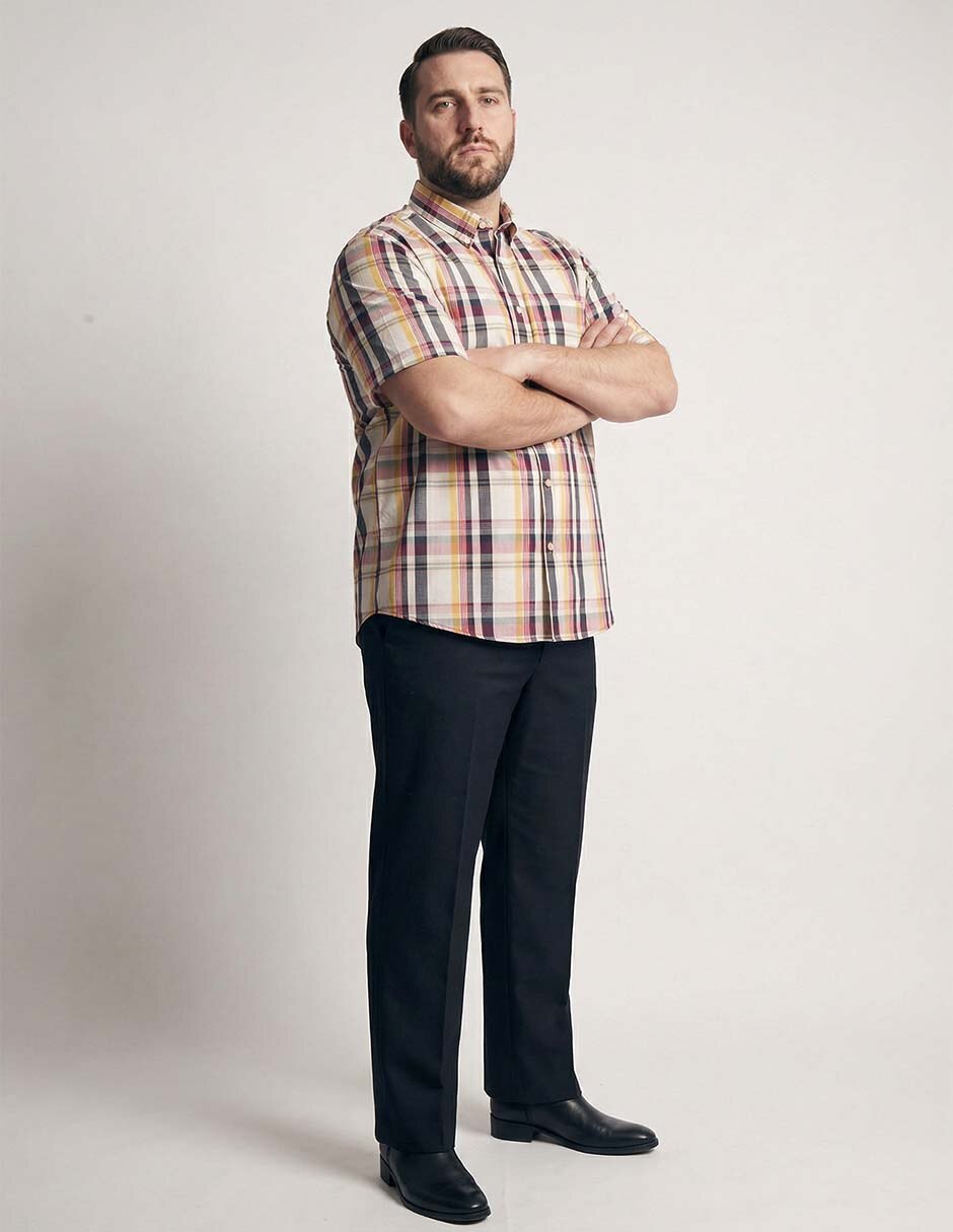 Camisa casual Weekend Plus manga corta para hombre