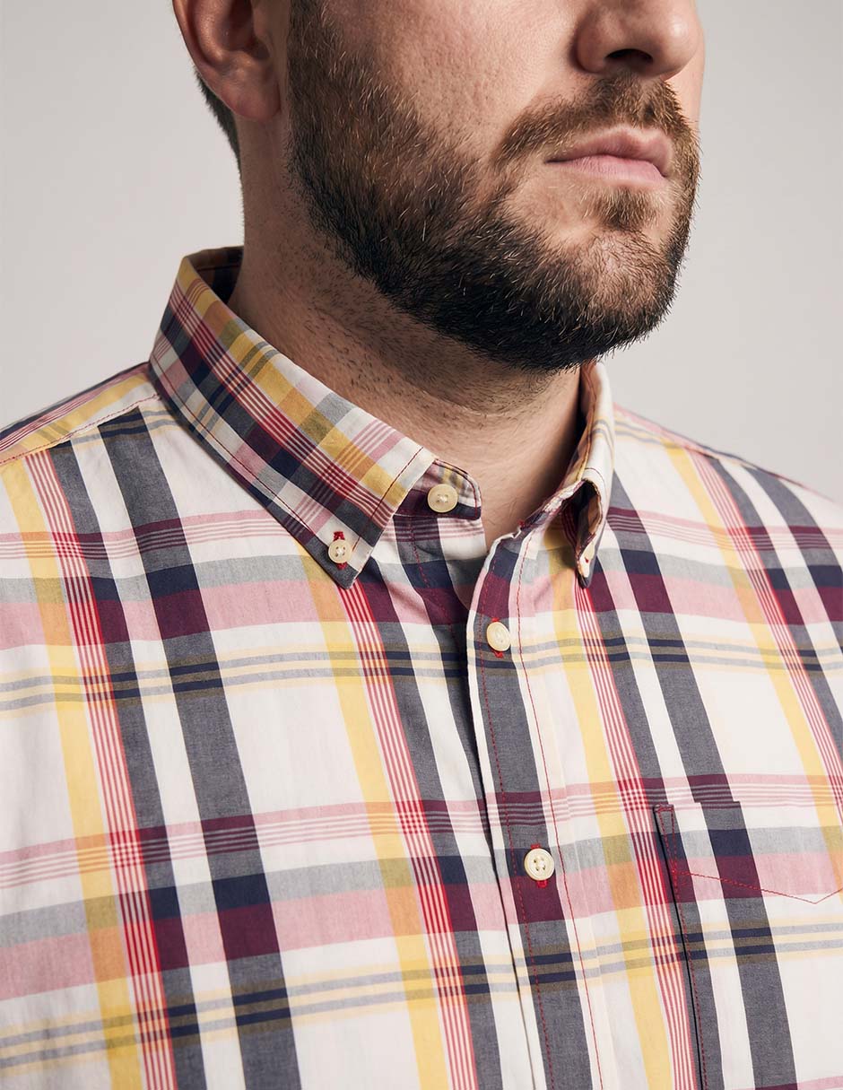 Camisa casual Weekend Plus manga corta para hombre