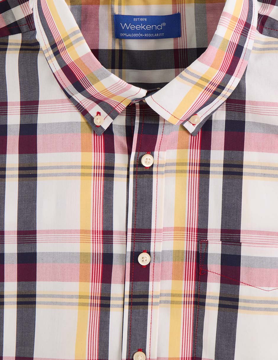 Camisa casual Weekend Plus manga corta para hombre