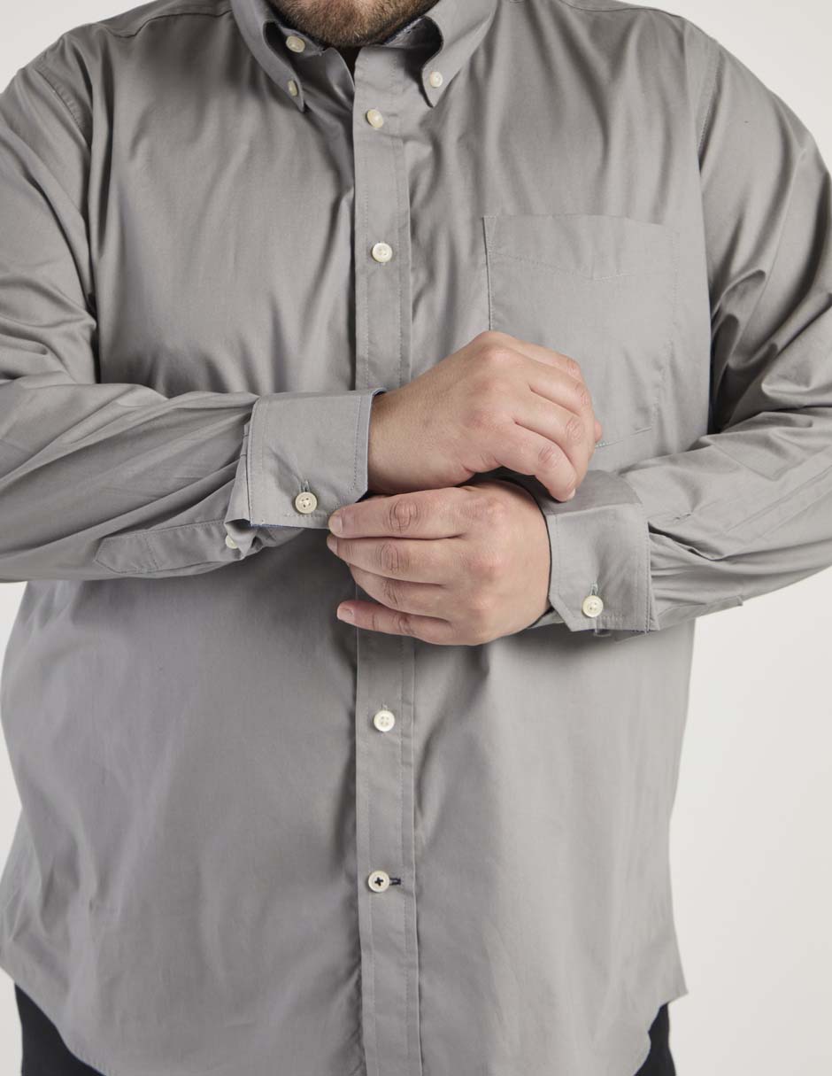 Camisa casual manga larga para hombre 2