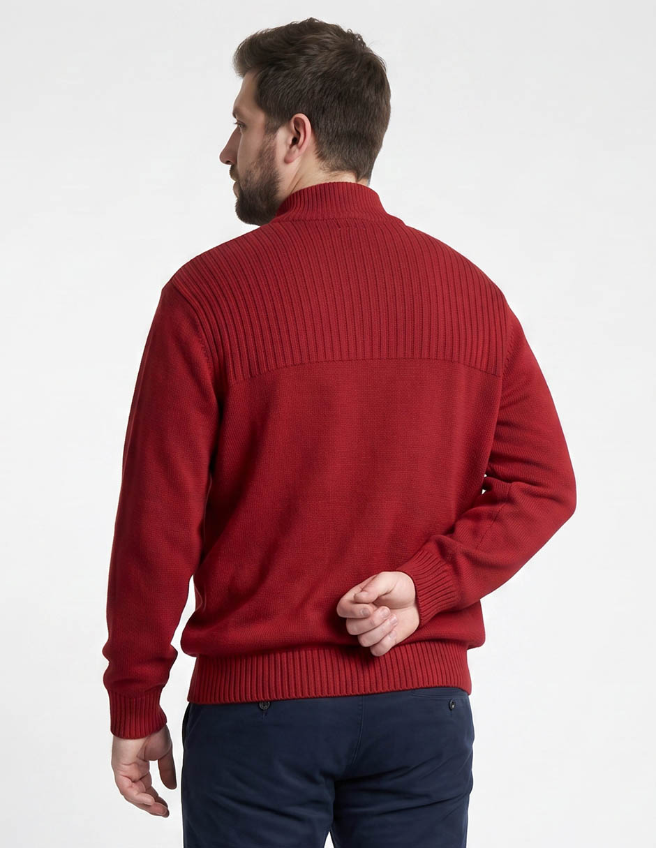 Suéter cuello con cierre para hombre 2