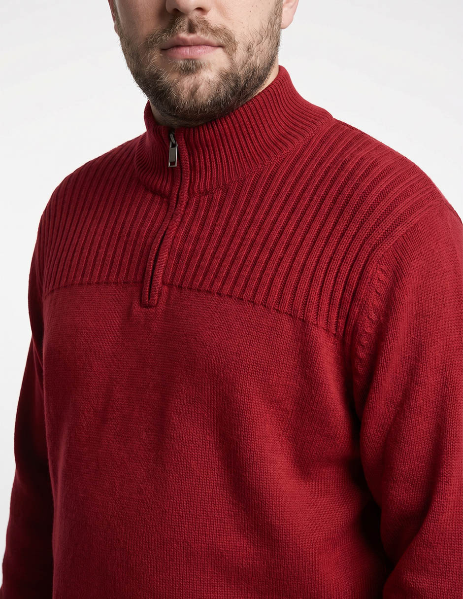 Suéter cuello con cierre para hombre 3