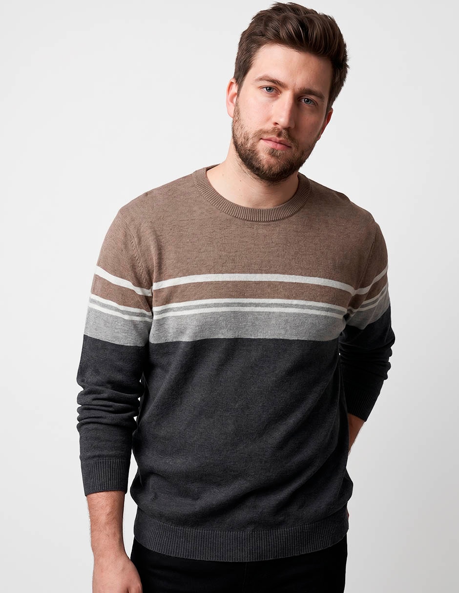 Suéter cuello redondo para hombre Suéter cuello redondo para hombre