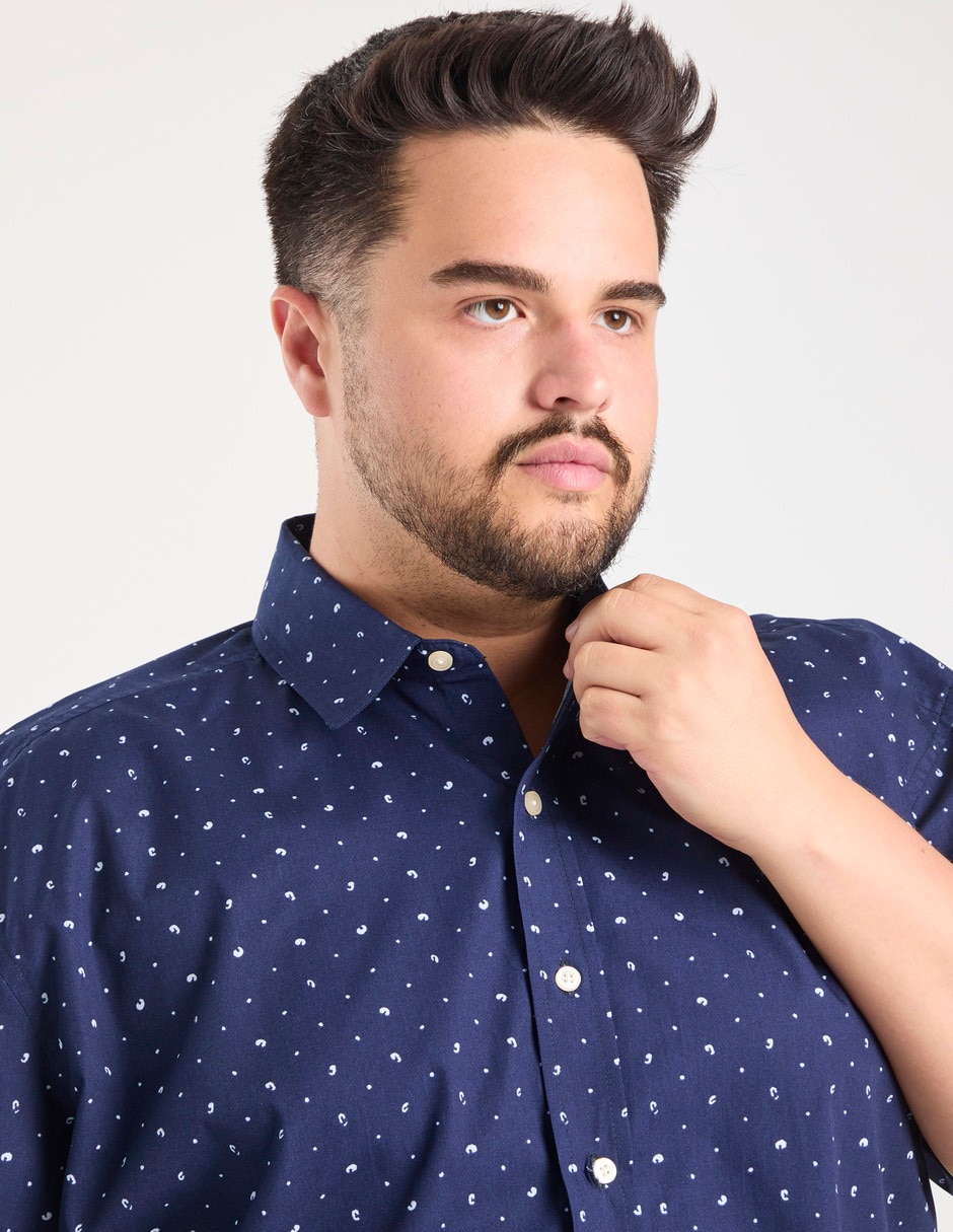 Camisa casual manga al codo para hombre 3