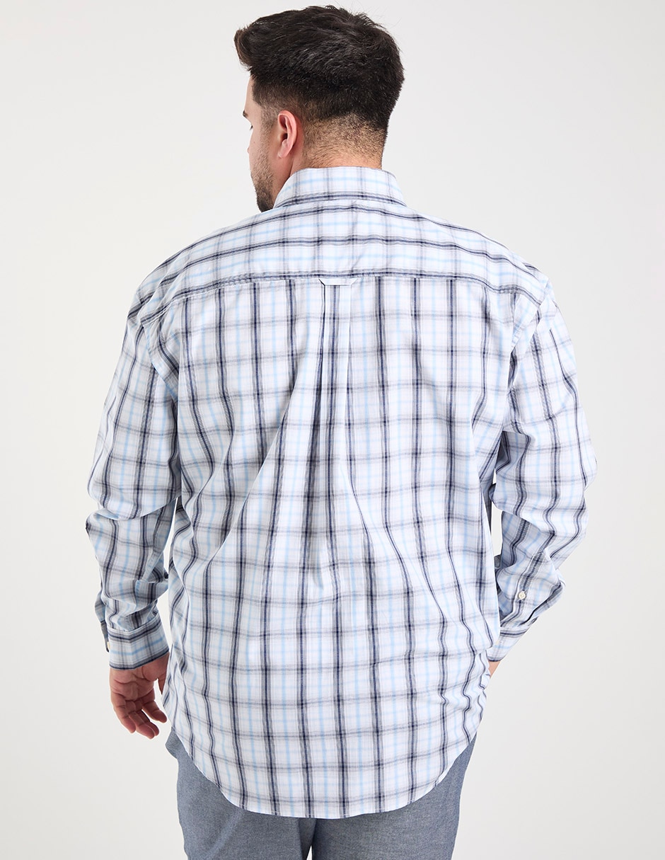 Camisa casual manga larga para hombre 2