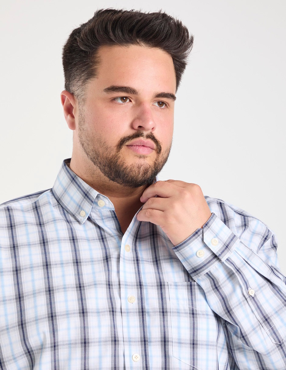 Camisa casual manga larga para hombre 3