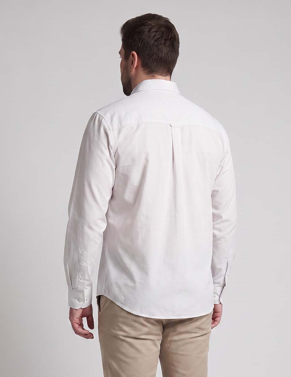 Camisa casual de algodón manga larga para hombre 2