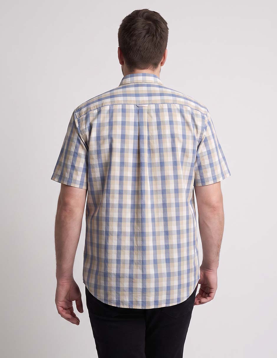 Camisa Casual de algodón manga corta para hombre 2