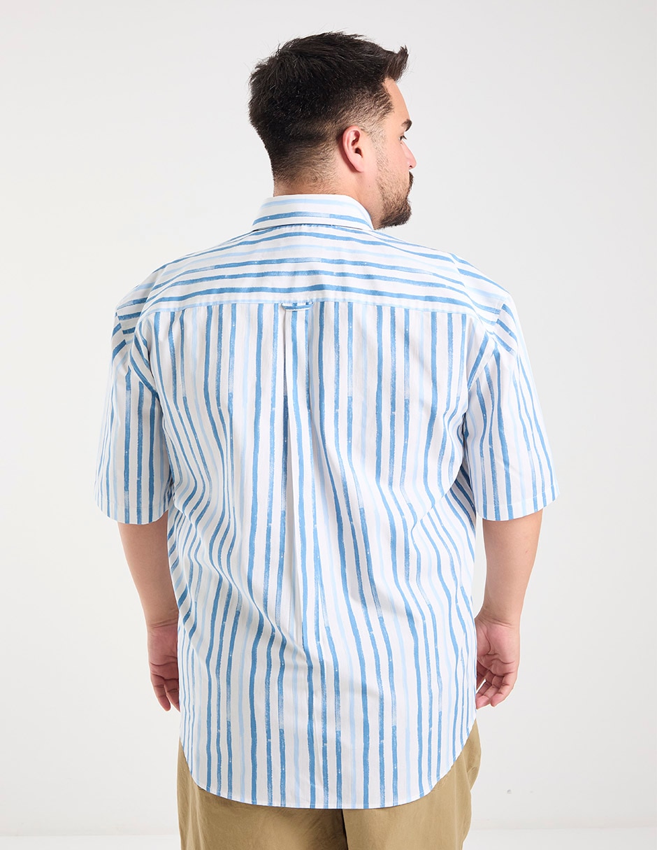 Camisa casual manga al codo para hombre 3