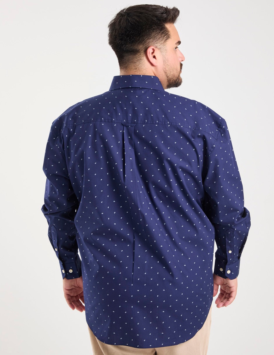 Camisa casual manga al codo para hombre