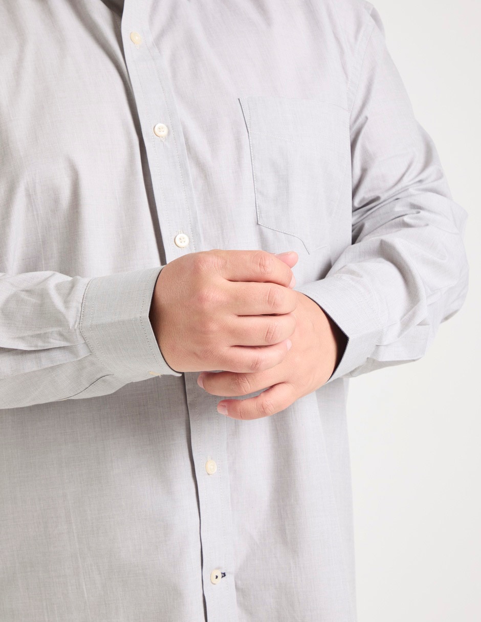 Camisa casual manga larga para hombre 2