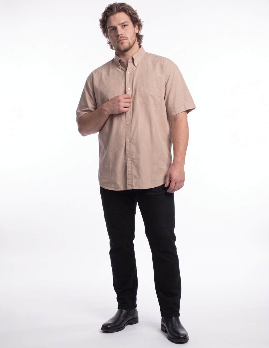 Camisa casual de algodón manga corta para hombre 3