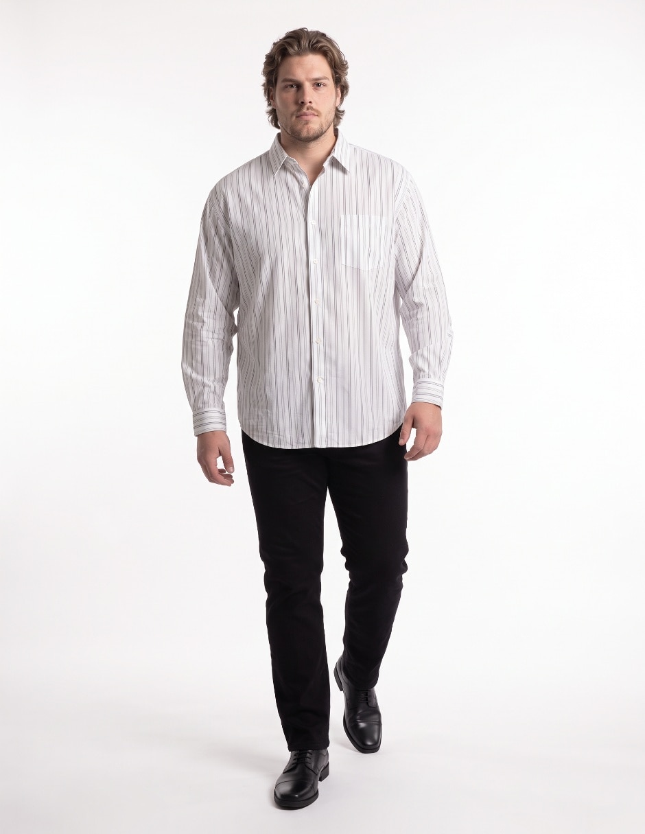 Camisa casual manga larga para hombre 3
