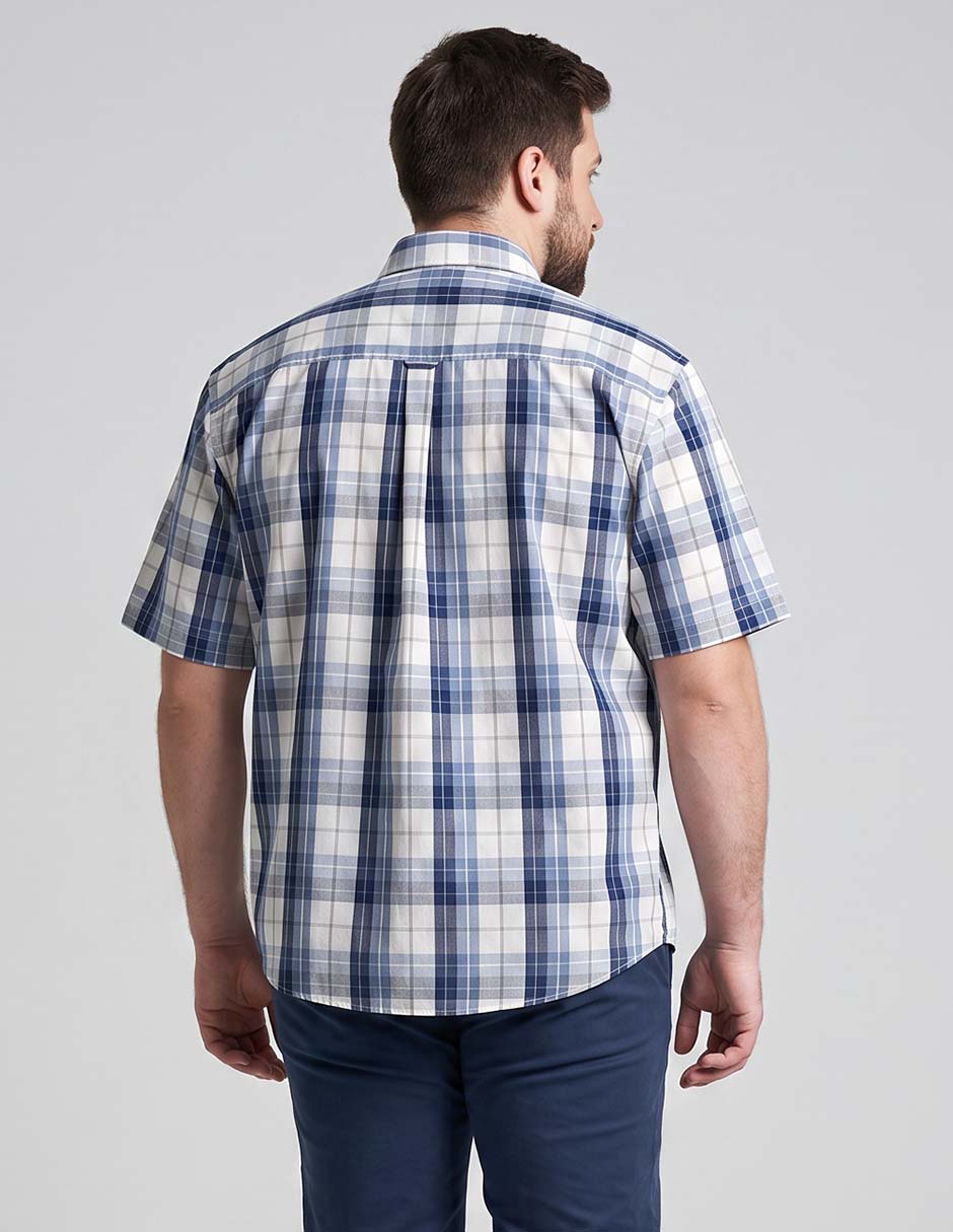 Camisa casual de algodón manga corta para hombre 2